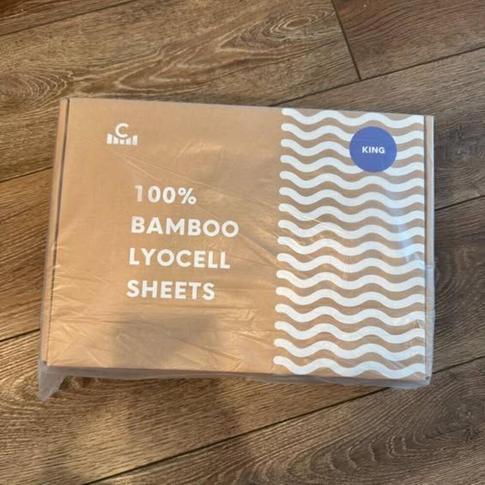 Cushion Lab 100% Bamboo Lyocell Sheet Set - King - White